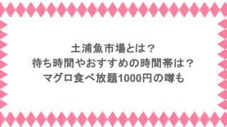土浦魚市場とは？待ち時間やおすすめの時間帯は？マグロ食べ放題1000円の噂も